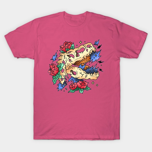 t-rex skull T-Shirt by kalla